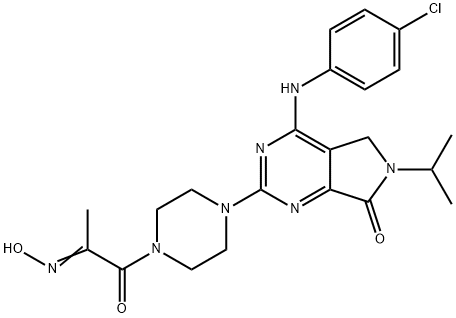 1,2-Propanedione, 1-[4-[4-[(4-chlorophenyl)amino]-6,7-dihydro-6-(1-methylethyl)-7-oxo-5H-pyrrolo[3,4-d]pyrimidin-2-yl]-1-piperazinyl]-, 2-oxime