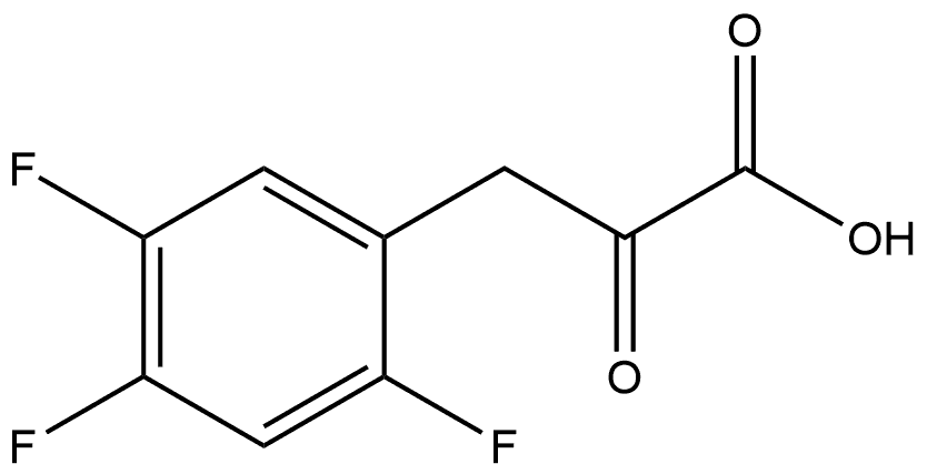 Benzenepropanoic acid, 2,4,5-trifluoro-α-oxo- Structural