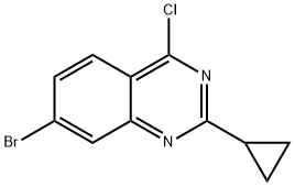 Quinazoline, 7-bromo-4-chloro-2-cyclopropyl- Structural