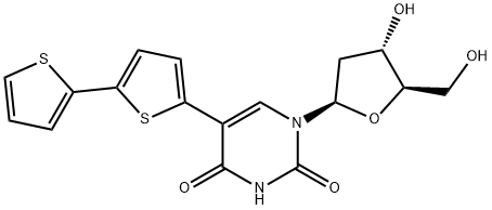 Uridine, 5-[2,2'-bithiophen]-5-yl-2'-deoxy- Structural