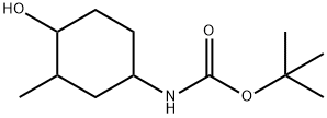 tert-butyl N-(4-hydroxy-3-methylcyclohexyl)carbamate Structural