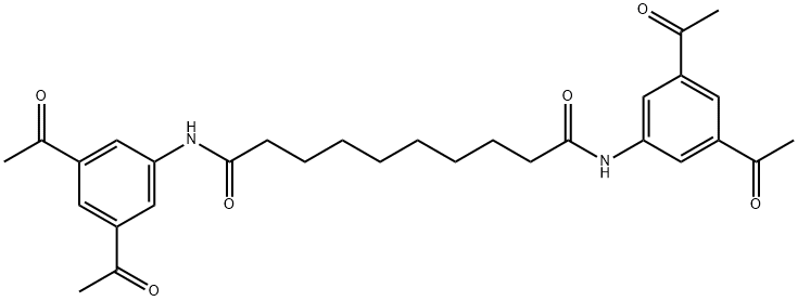 Decanediamide, N1,N10-bis(3,5-diacetylphenyl)- Structural