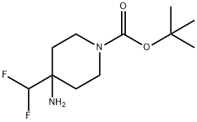 tert-butyl 4-amino-4-(difluoromethyl)piperidine-1-carboxylat e