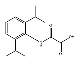 Acetic acid, 2-[[2,6-bis(1-methylethyl)phenyl]amino]-2-oxo- Structural