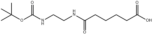 Hexanoic acid, 6-[[2-[[(1,1-dimethylethoxy)carbonyl]amino]ethyl]amino]-6-oxo- Structural