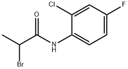 Propanamide, 2-bromo-N-(2-chloro-4-fluorophenyl)- Structural