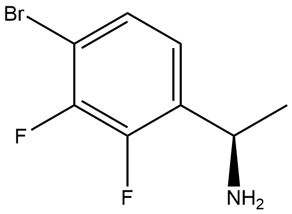 Benzenemethanamine, 4-bromo-2,3-difluoro-α-methyl-, (αR)- Structural