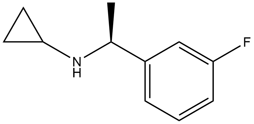 N-[(1S)-1-(3-Fluorophenyl)ethyl]cyclopropanamine hydrochloride Structural