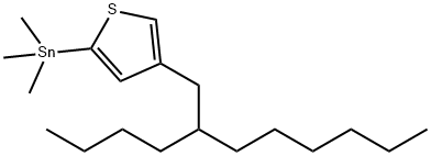 Stannane, [4-(2-butyloctyl)-2-thienyl]trimethyl- Structural