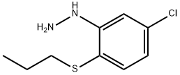 Hydrazine, [5-chloro-2-(propylthio)phenyl]- Structural