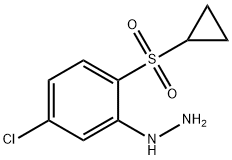 Hydrazine, [5-chloro-2-(cyclopropylsulfonyl)phenyl]- Structural