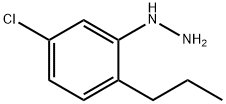 Hydrazine, (5-chloro-2-propylphenyl)- Structural