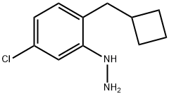 Hydrazine, [5-chloro-2-(cyclobutylmethyl)phenyl]- Structural