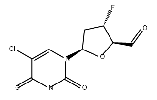 Uridine, 5-chloro-2',3',5'-trideoxy-3'-fluoro-5'-oxo- (9CI) Structural