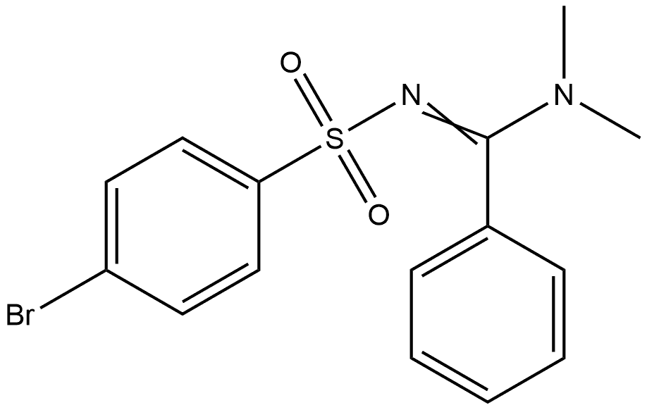 Benzenesulfonamide, p-bromo-N-[α-(dimethylamino)benzylidene]- (8CI) Structural