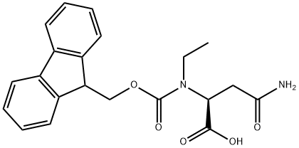 L-Asparagine, N-ethyl-N2-[(9H-fluoren-9-ylmethoxy)carbonyl]- Structural