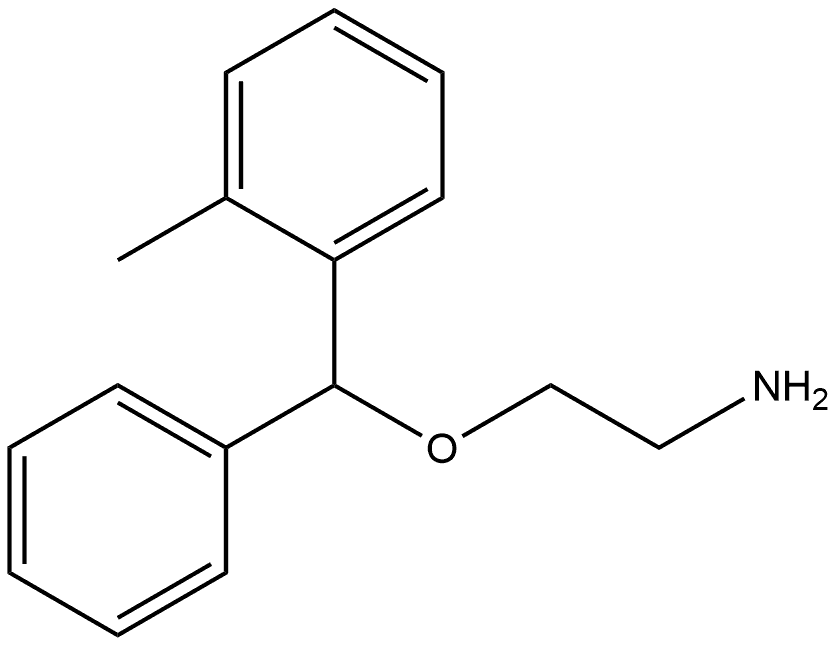 Ethanamine, 2-[(2-methylphenyl)phenylmethoxy]- Structural