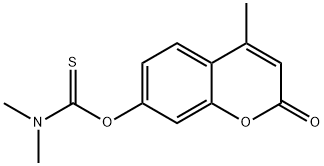 O-(4-Methyl-2-oxo-2H-chromen-7-yl) dimethylcarbamothioate Structural