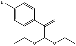 Benzene, 1-bromo-4-[1-(diethoxymethyl)ethenyl]- Structural