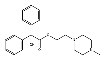 Benzilic acid, 2-(4-methyl-1-piperazinyl)ethyl ester (6CI,7CI,8CI) Structural