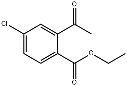 Benzoic acid, 2-acetyl-4-chloro-, ethyl ester Structural