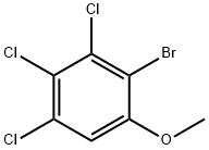 Benzene, 2-bromo-3,4,5-trichloro-1-methoxy- Structural