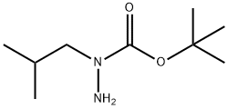 Hydrazinecarboxylic acid, 1-(2-methylpropyl)-, 1,1-dimethylethyl ester Structural