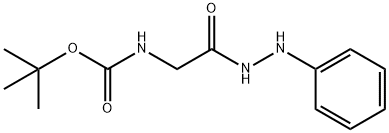 Glycine, N-[(1,1-dimethylethoxy)carbonyl]-, 2-phenylhydrazide Structural