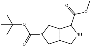 Pyrrolo[3,4-c]pyrrole-1,5(1H)-dicarboxylic acid, hexahydro-, 5-(1,1-dimethylethyl) 1-methyl ester Structural