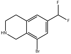 Isoquinoline, 8-bromo-6-(difluoromethyl)-1,2,3,4-tetrahydro- Structural