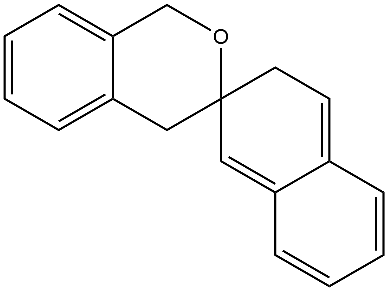 Spiro[3H-2-benzopyran-3,2'(1'H)-naphthalene], 1,4-dihydro- Structural