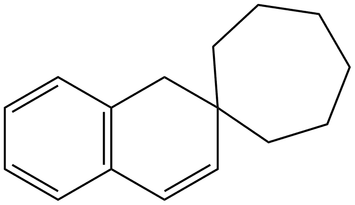 Spiro[cycloheptane-1,2'(1'H)-naphthalene] (8CI,9CI) Structural