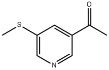 Ethanone, 1-[5-(methylthio)-3-pyridinyl]- Structural