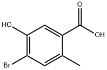 Benzoic acid, 4-bromo-5-hydroxy-2-methyl- Structural