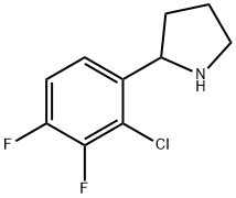 Pyrrolidine, 2-(2-chloro-3,4-difluorophenyl)- Structural