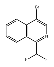 Isoquinoline, 4-bromo-1-(difluoromethyl)- Structural