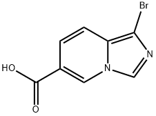 Imidazo[1,5-a]pyridine-6-carboxylic acid, 1-bromo- Structural
