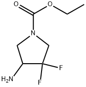 ETHYL 4-AMINO-3.3-DIFLUOROPYRROLIDINE-1-CARBOXYLATE 1 Structural