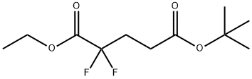Pentanedioic acid, 2,2-difluoro-, 5-(1,1-dimethylethyl) 1-ethyl ester Structural
