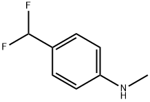 Benzenamine, 4-(difluoromethyl)-N-methyl- Structural