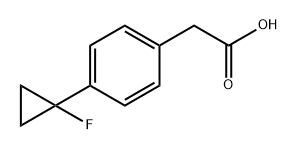 Benzeneacetic acid, 4-(1-fluorocyclopropyl)- Structural