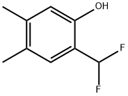Phenol, 2-(difluoromethyl)-4,5-dimethyl- Structural