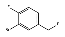Benzene, 2-bromo-1-fluoro-4-(fluoromethyl)- Structural