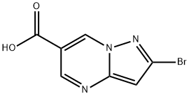 Pyrazolo[1,5-a]pyrimidine-6-carboxylic acid, 2-bromo- Structural