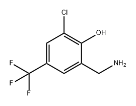 Phenol, 2-(aminomethyl)-6-chloro-4-(trifluoromethyl)- Structural