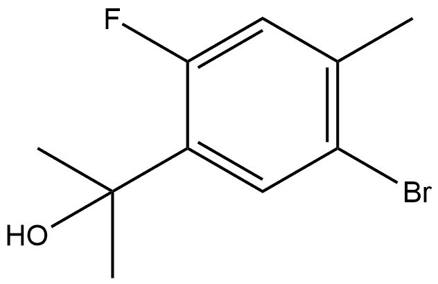 Benzenemethanol, 5-bromo-2-fluoro-α,α,4-trimethyl- Structural