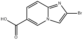 Imidazo[1,2-a]pyridine-6-carboxylic acid, 2-bromo- Structural
