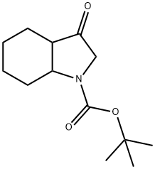 tert-butyl 3-oxooctahydro-1h-indole-1-carboxylate Structural
