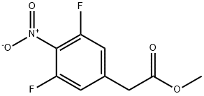 Benzeneacetic acid, 3,5-difluoro-4-nitro-, methyl ester Structural