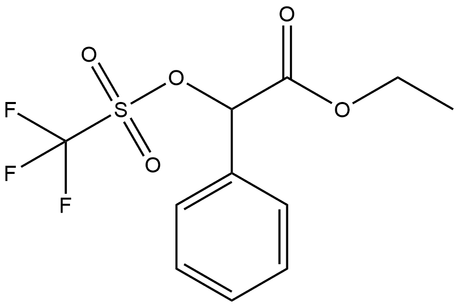 Benzeneacetic acid, α-[[(trifluoromethyl)sulfonyl]oxy]-, ethyl ester Structural
